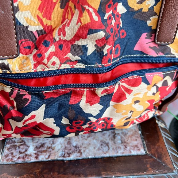 📌Franco Sarto Floral Colorful Tote Bag with Adjustable Stripes - Picture 4 of 16